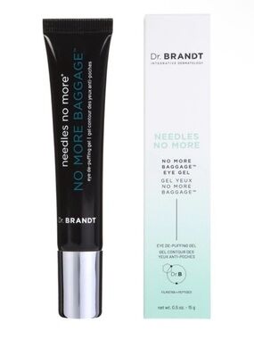 NWT Dr. Brandt Needles No More – No More Baggage Eye De-Puffing Gel, 0.5oz/ 15g